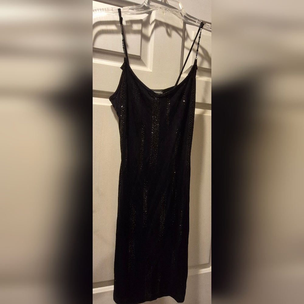Jonathan Martin Black Midi Dress